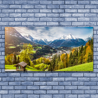 Canvas Kunstdruck Alpen Landschaft