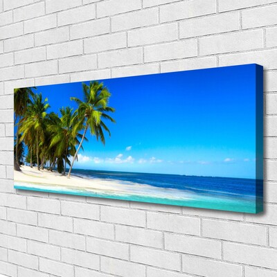 Canvas Kunstdruck Palmen Strand Meer Landschaft