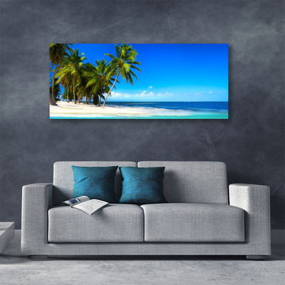 Canvas Kunstdruck Palmen Strand Meer Landschaft