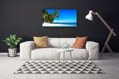 Canvas Kunstdruck Palmen Strand Meer Landschaft