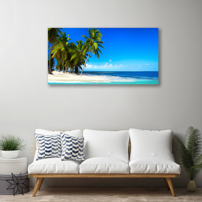 Canvas Kunstdruck Palmen Strand Meer Landschaft