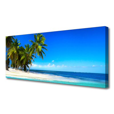 Canvas Kunstdruck Palmen Strand Meer Landschaft