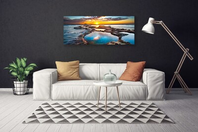 Canvas Kunstdruck Meer Sonne Landschaft