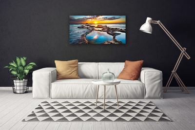 Canvas Kunstdruck Meer Sonne Landschaft