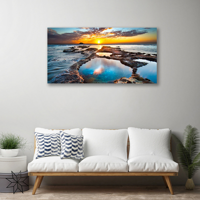 Canvas Kunstdruck Meer Sonne Landschaft