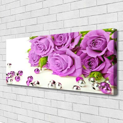 Canvas Kunstdruck Rosen Pflanzen