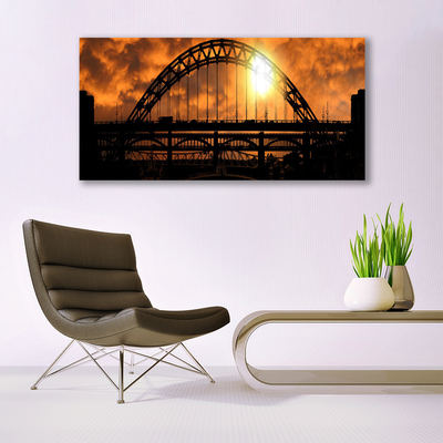 Canvas Kunstdruck Brücke Architektur