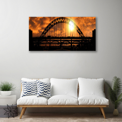 Canvas Kunstdruck Brücke Architektur