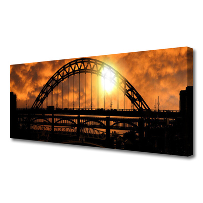 Canvas Kunstdruck Brücke Architektur
