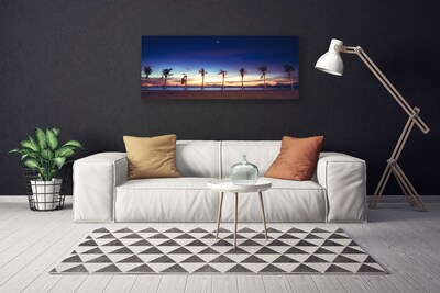 Canvas Kunstdruck Palmen Strand Meer Landschaft