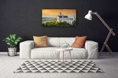 Canvas Kunstdruck Schloss Landschaft