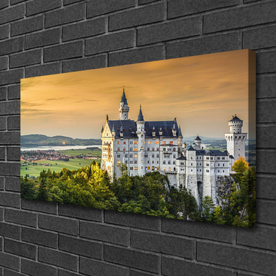 Canvas Kunstdruck Schloss Landschaft