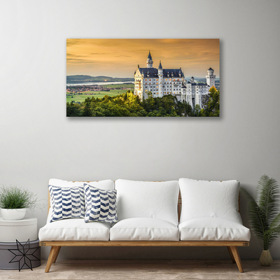 Canvas Kunstdruck Schloss Landschaft