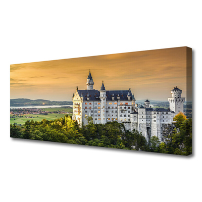 Canvas Kunstdruck Schloss Landschaft