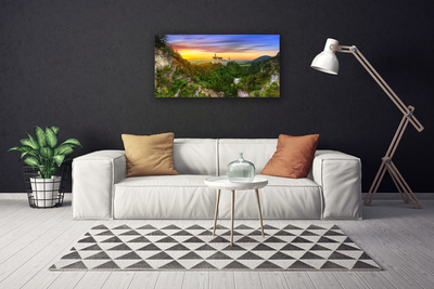 Canvas Kunstdruck Gebirge Landschaft