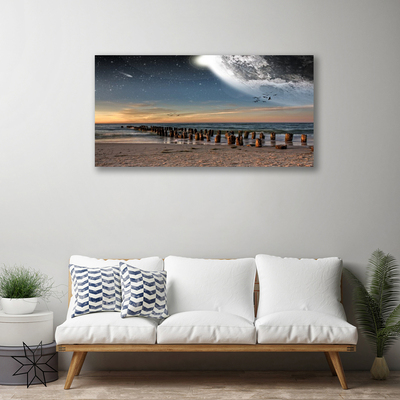 Canvas Kunstdruck Meer Strand Landschaft