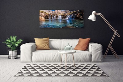 Canvas Kunstdruck Wasserfall Natur