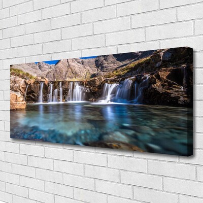 Canvas Kunstdruck Wasserfall Natur