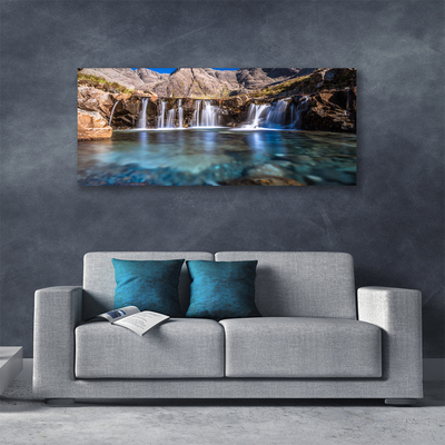 Canvas Kunstdruck Wasserfall Natur