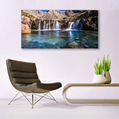 Canvas Kunstdruck Wasserfall Natur