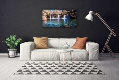 Canvas Kunstdruck Wasserfall Natur