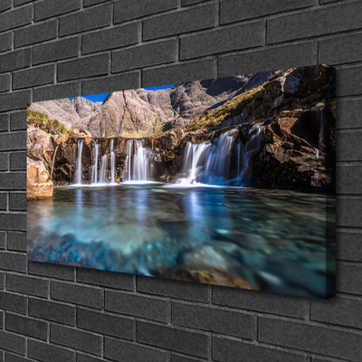 Canvas Kunstdruck Wasserfall Natur