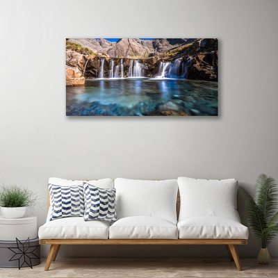 Canvas Kunstdruck Wasserfall Natur