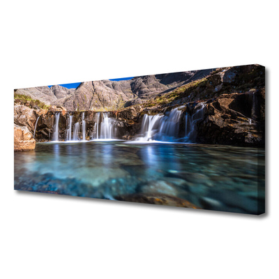 Canvas Kunstdruck Wasserfall Natur