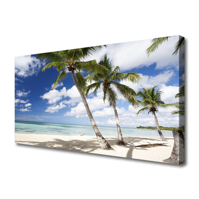 Canvas Kunstdruck Meer Strand Palmen Landschaft