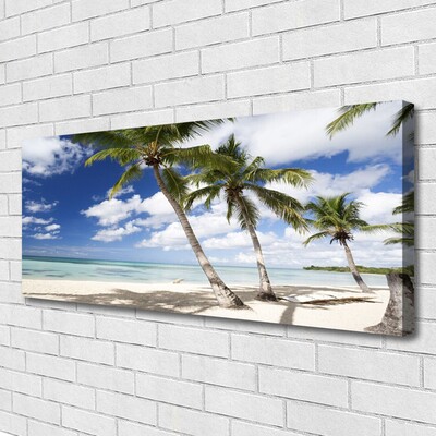 Canvas Kunstdruck Meer Strand Palmen Landschaft