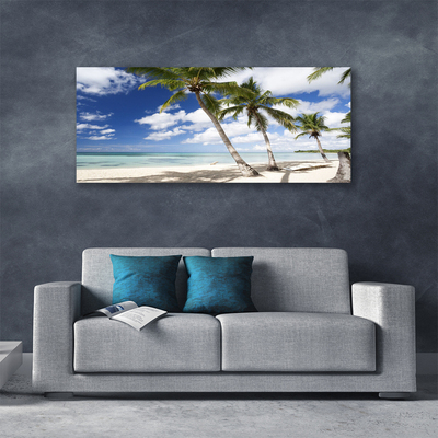 Canvas Kunstdruck Meer Strand Palmen Landschaft