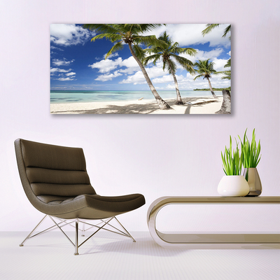 Canvas Kunstdruck Meer Strand Palmen Landschaft