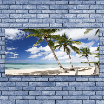 Canvas Kunstdruck Meer Strand Palmen Landschaft