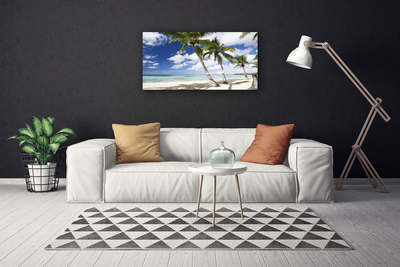 Canvas Kunstdruck Meer Strand Palmen Landschaft