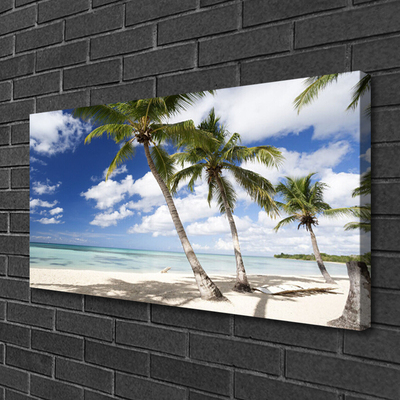 Canvas Kunstdruck Meer Strand Palmen Landschaft