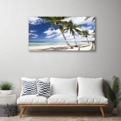 Canvas Kunstdruck Meer Strand Palmen Landschaft