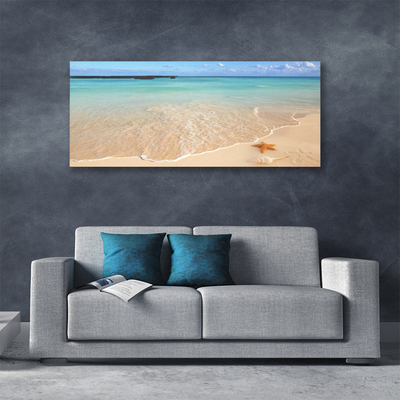 Canvas Kunstdruck Meer Strand Seestern Landschaft