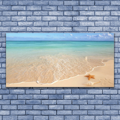 Canvas Kunstdruck Meer Strand Seestern Landschaft