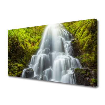 Canvas Kunstdruck Wasserfall Natur