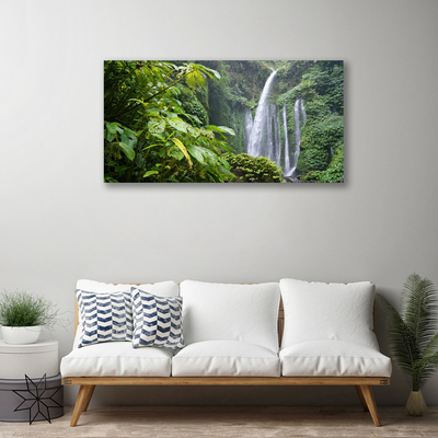 Canvas Kunstdruck Wasserfall Natur