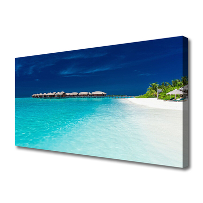 Canvas Kunstdruck Meer Strand Landschaft