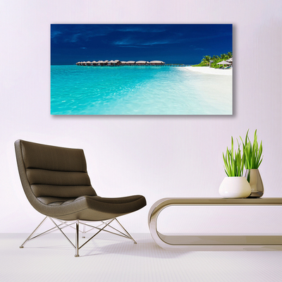 Canvas Kunstdruck Meer Strand Landschaft