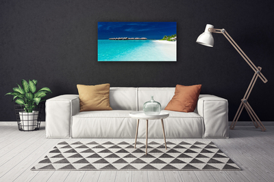 Canvas Kunstdruck Meer Strand Landschaft