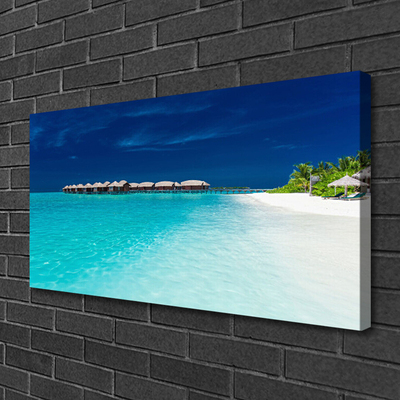 Canvas Kunstdruck Meer Strand Landschaft