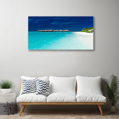 Canvas Kunstdruck Meer Strand Landschaft