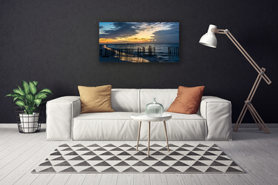 Canvas Kunstdruck Meer Strand Landschaft