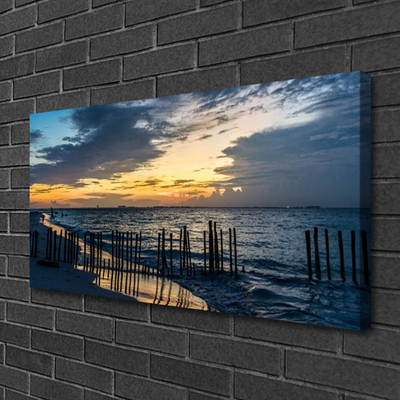 Canvas Kunstdruck Meer Strand Landschaft