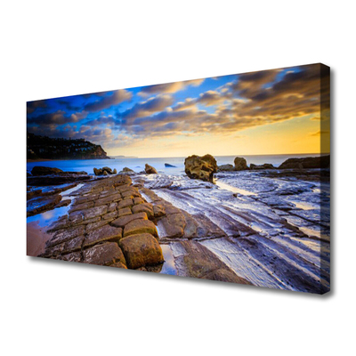 Canvas Kunstdruck Strand Landschaft