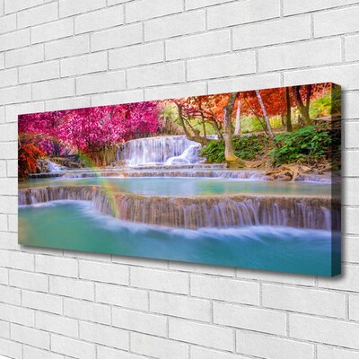 Canvas Kunstdruck Wasserfall Natur