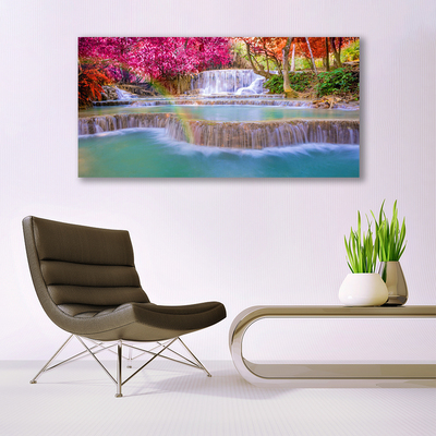 Canvas Kunstdruck Wasserfall Natur